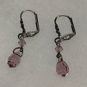 Elegant Pink Drop Earrings